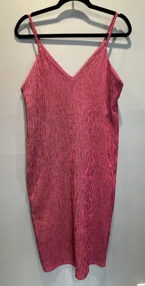 Zara Women's‎ Spaghetti Strap Dress, Coral, Size Medium thumbnail 1