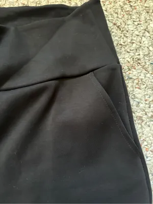 Angels Skinny Pants Women XL Black Pocket high Rise leggings 28 inseam business thumbnail 4