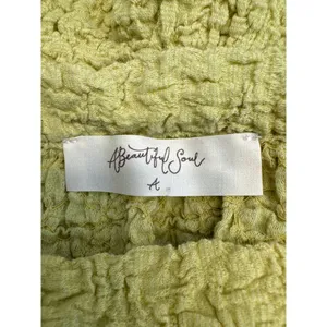 A Beautiful Soul Chartreuse Flutter Sleeve Tiered Top women sz 2X thumbnail 4