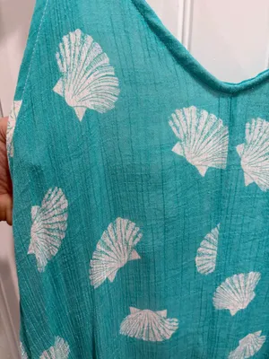India Boutique Turquoise and White Dress one Size thumbnail 4