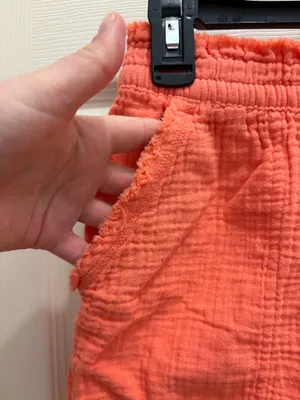 Aerie Peach colored, High Waisted, Cotton Beach Shorts - size medium thumbnail 3