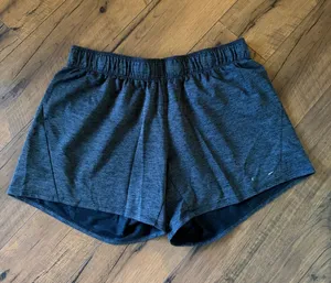 Nike Women's Heather Charcoal Athletic Shorts thumbnail 1