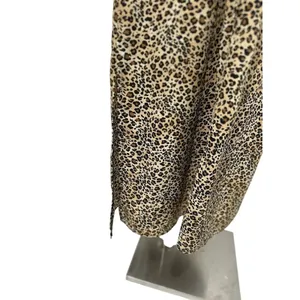 Vintage‎ Animal Print Maxi Dress Womens 10 Leopard Print Sleeveless Tie Back USA thumbnail 5