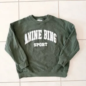 Anine Bing Sport Tyler Sweatshirt Artichoke Green Collegiate Lettering Large thumbnail 5