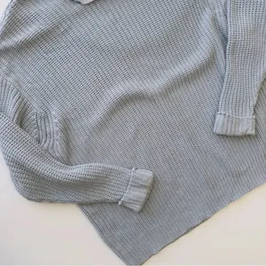 AMERICAN EAGLE‎ Light Blue Knit Mock Neck Sweater Size S\XS thumbnail 5
