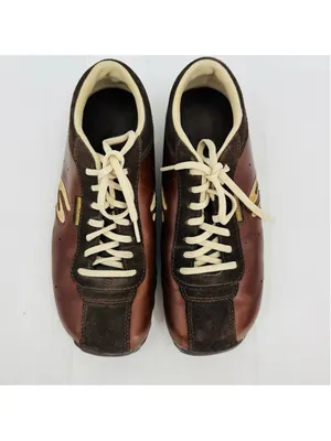 Vtg Y2K Sketchers Sneakers Bowling Shoe Brown Leather Women's 7.5 Retro Grunge thumbnail 5