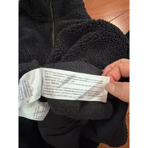 Abercrombie & Fitch Fleece‎ Pullover Womens Black Sherpa Quarter Zip Large thumbnail 6