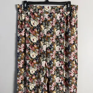 Show Me Your Mumu Floral Wide Leg Jogger Pants Women's Large Boho Festival Twee thumbnail 6