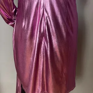 NWT Elliatt Avalee Cocktail Dress Metallic Sheen Long Sleeve Drape Skirt Party‎ thumbnail 10