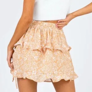 Princess Polly Olywin Mini Skirt Womens 6 Peach Ruffle‎ Coquette Cottagecore thumbnail 3