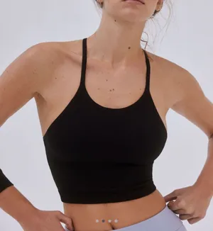 Free People Happiness Runs Crop Tank in Black NWOT sz XS/S thumbnail 1