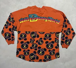 Mickey Mouse Halloween Spirit Jersey Adult SZ Large Walt Disney World AOP Spooky thumbnail 1