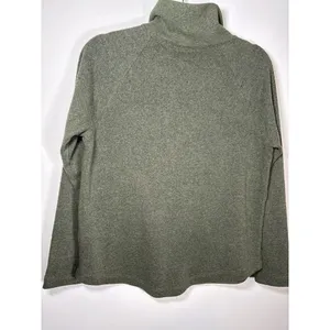 J. Crew Funnel‎ Neck Pullover Green Button Detail Long Sleeve Small thumbnail 7