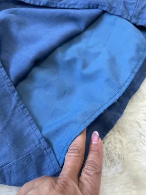 SNDYS x Revolve Blue Linen Mini Dress thumbnail 7