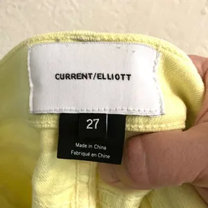 Current/Elliott Stiletto Skinny Jeans women’s 27 ‎ light yellow cropped denim thumbnail 9
