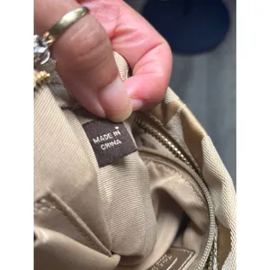 Vintage Coach Signature Metallic Patchwork Crossbody Bag Khaki Gold F19209 thumbnail 8