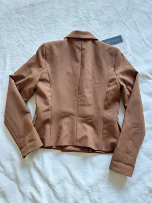 Rachel Zoe NWT Cropped Double Breasted Blazer Jacket Camel Tan XS thumbnail 6