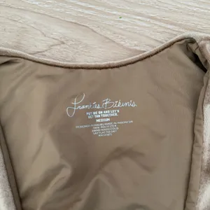 Frankies Bikinis Medium Suki Crushed Velvet Set Tan Beige Swim Minimal Cheeky thumbnail 4