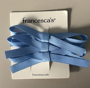 Francescas Blue Satin Bow Hair Clip 3 Pack Set PKMINIBOWC Alligator Clips New thumbnail 1