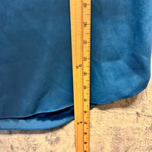 2221 | Express Satin Cap Sleeve Elegant Blouse Top Blue Womens S Professional thumbnail 4
