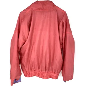 Vintage 90s Reversible Windbreaker Jacket Pink Purple Colorblock Large thumbnail 9
