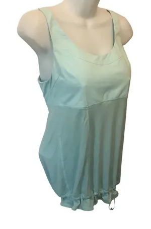 Lululemon Athletica Drawstring Flow Y Tank Size 8 Mint Green Active Yoga thumbnail 1
