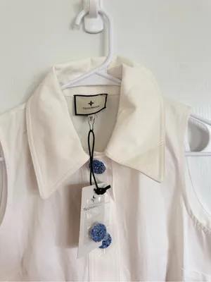 Tuckernuck NEW White Sleeveless Collared Button-Front Dress thumbnail 6