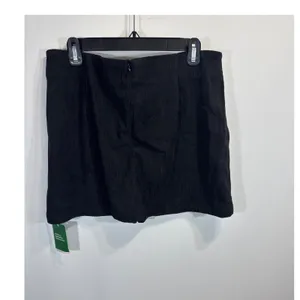 Halara Black Corduroy Mini Skirt W/ built in Short Womens XL NWT Preppy Academia thumbnail 4