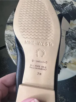 Vintage Nine West Navy White Leather Colorblock Flats thumbnail 10