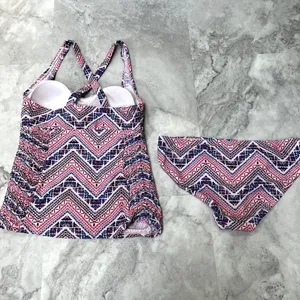 Beach Bump Motherhood‎ Maternity Women’s 2 piece Tankini Swimsuit Size Small S thumbnail 8
