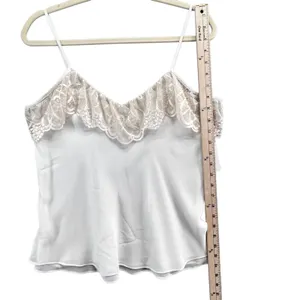 Flora Nikrooz UO Cami Top‎ XS Cream Lace Semi Sheer Coquette Feminine Fairy NEW thumbnail 6
