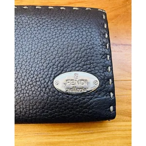 Fendi Dark‎ Brown Selleria Leather Continental Wallet Dark Brown Pre-owned thumbnail 2