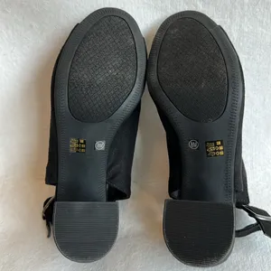 CL by Laundry Black Bestie Peep-Toe Open Heel Ankle Bootie Sandal Size 8 thumbnail 10