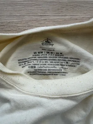 Spirit Jersey Walt Disney World Cream/Gold Long Sleeve Shirt Size Medium thumbnail 5