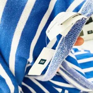 GAP NEW Blue‎ Cotton Stripe Scarf OS thumbnail 6