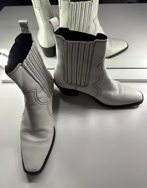 White Cowboy Boots thumbnail 1