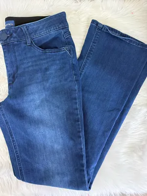 Democracy Itty Bitty Bootcut Jeans Size 8 Dark Wash Ab Solution Stretch thumbnail 2