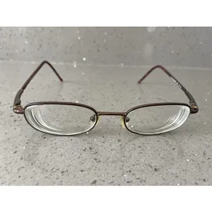 Paradox MOD 598 Eyeglasses FRAMES ONLY Easyclip 48-19-140 10 full rim Bronze thumbnail 2