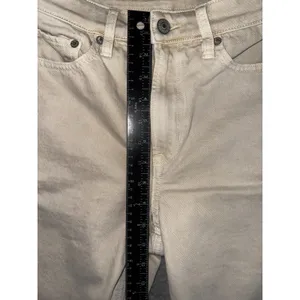 American Eagle Jeans Women‎ 4 Mom Straight Leg Cream Minimalist Academia Neutral thumbnail 4