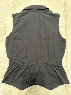 Anatomie Women’s Size S Black Sleeveless Zip Up Front Shirt Vest thumbnail 2