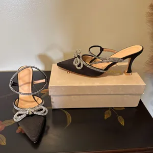 Black Rinestoned Heels Size 9 thumbnail 1