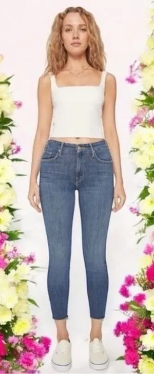 Mother The Looker Ankle Fray in Color Girl Crush Comfort‎ Capsule Summer 28 thumbnail 1