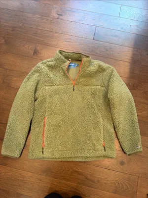 chubbies Green Lasso High-Pile Quarter-Zip Pull Over Size Large - C11-663 thumbnail 2