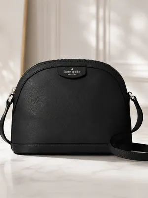 Kate Spade New York Black Dome Leather Crossbody Bag NWT thumbnail 3