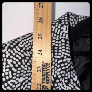 Emily Blazer Women 14 Black White Dotted Career Professional thumbnail 7
