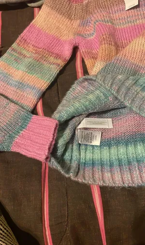Loft Rainbow Spacedye Knit Sweater $79.50 NWT XS thumbnail 5