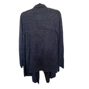 Barefoot Dreams Gray‎ / Black Cardigan Small/ Medium thumbnail 11