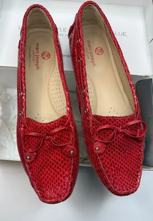 Marc Joseph New York Womens Cypress Hill Tiebow Driver Loafer Size 9.5 thumbnail 1