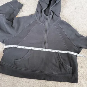 Lululemon Women’s Scuba Oversized 1/2 Zip Sweatshirt Hoodie Pullover Black M/L thumbnail 10