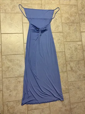 Meshki Periwinkle Maxi Slip Dress thumbnail 3